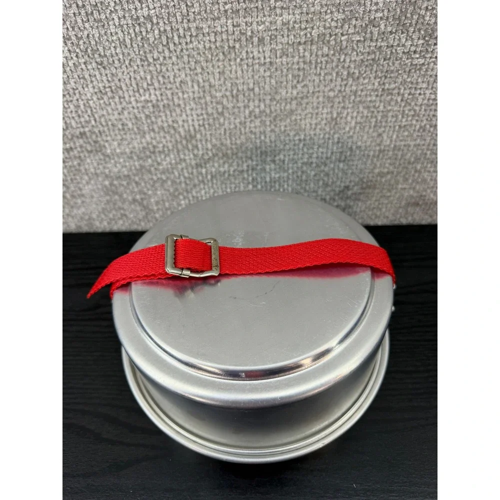 Mirro Backpacker Camping Mess Kit Silver Aluminum Vintage 8 pc Set outdoor
